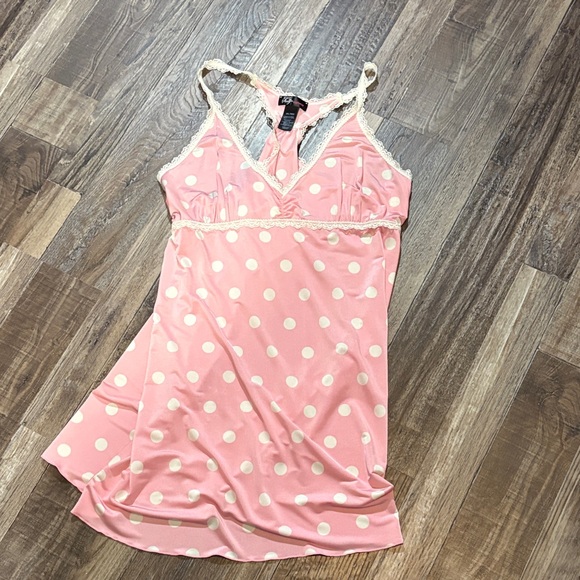 smart & sexy Other - Pink Polka Dot Lace Trim Nightgown